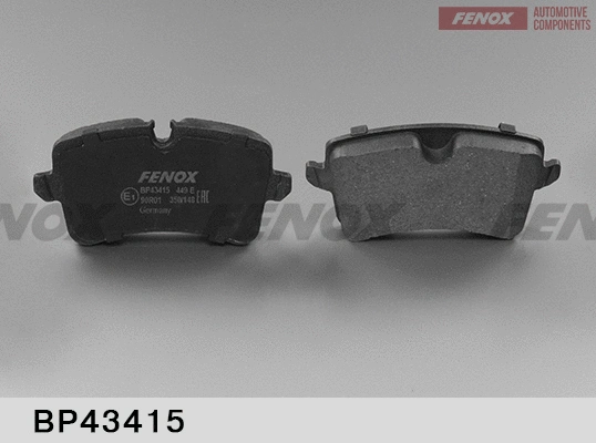 BP43415 FENOX Комплект тормозных колодок, дисковый тормоз (фото 1)