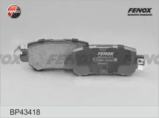 BP43418 FENOX Комплект тормозных колодок, дисковый тормоз (фото 1)