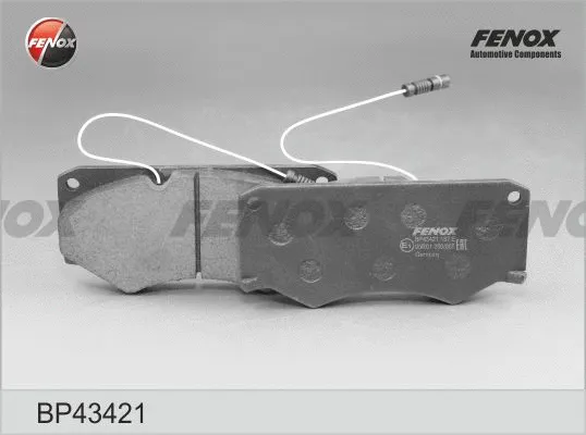 BP43421 FENOX Комплект тормозных колодок, дисковый тормоз (фото 1)