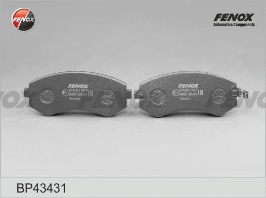 BP43431 FENOX Комплект тормозных колодок, дисковый тормоз (фото 1)