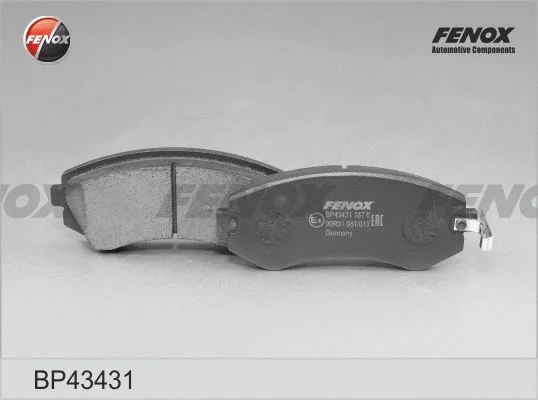 BP43431 FENOX Комплект тормозных колодок, дисковый тормоз (фото 2)