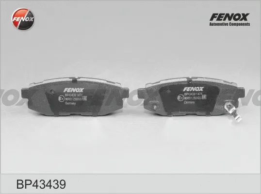 BP43439 FENOX Комплект тормозных колодок, дисковый тормоз (фото 1)