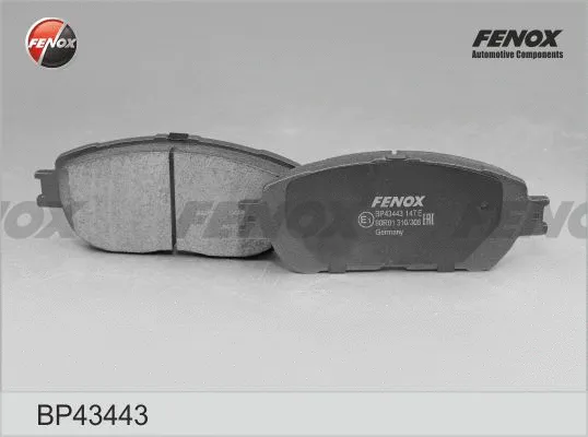 BP43443 FENOX Комплект тормозных колодок, дисковый тормоз (фото 1)
