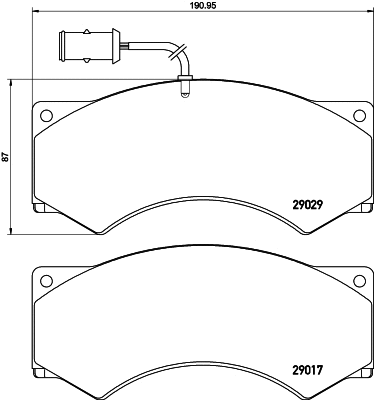 CVP005 DON Комплект тормозных колодок, дисковый тормоз (фото 1)