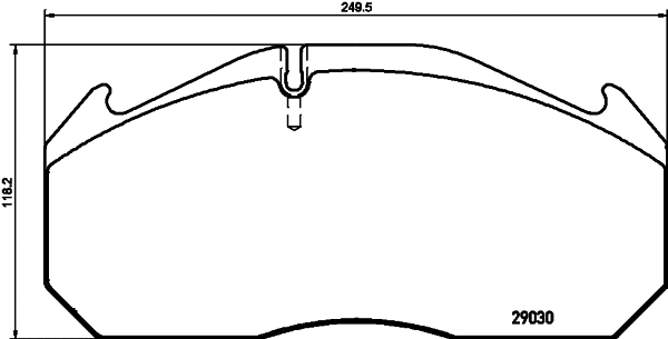 CVP013K DON Комплект тормозных колодок, дисковый тормоз (фото 2)