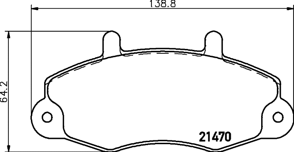 CVP062 DON Комплект тормозных колодок, дисковый тормоз (фото 1)
