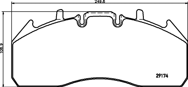CVP101K DON Комплект тормозных колодок, дисковый тормоз (фото 1)