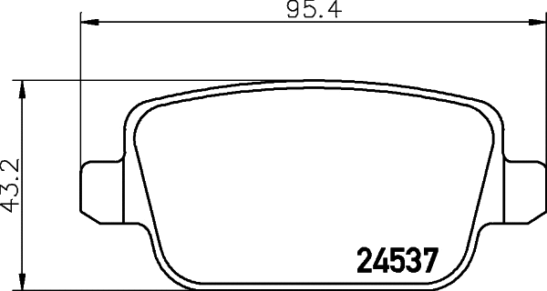 PCP1026 DON Комплект тормозных колодок, дисковый тормоз (фото 1)