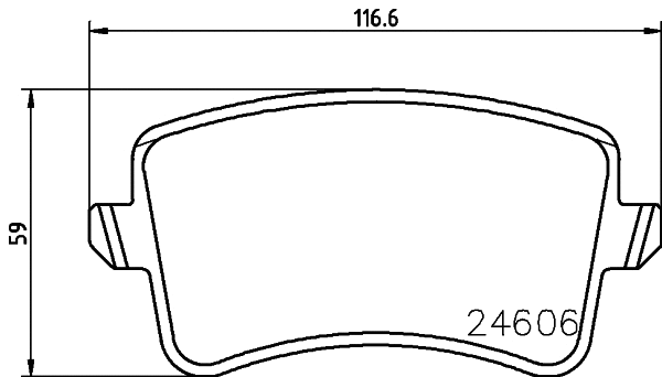 PCP1035 DON Комплект тормозных колодок, дисковый тормоз (фото 1)