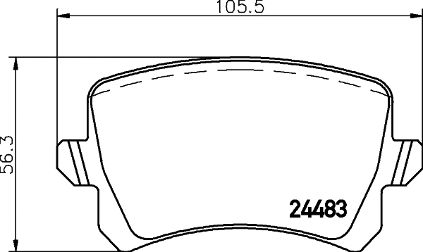 PCP1060 DON Комплект тормозных колодок, дисковый тормоз (фото 1)