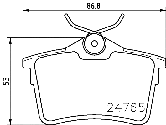 PCP1062 DON Комплект тормозных колодок, дисковый тормоз (фото 1)