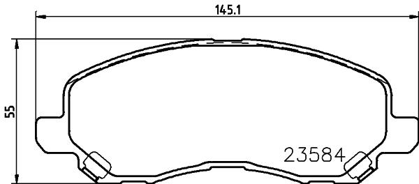 PCP1069 DON Комплект тормозных колодок, дисковый тормоз (фото 1)