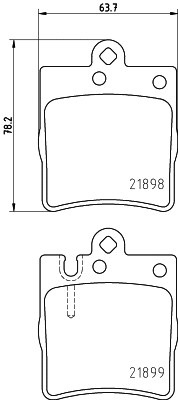 PCP1075 DON Комплект тормозных колодок, дисковый тормоз (фото 1)