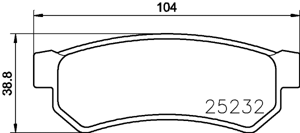 PCP1085 DON Комплект тормозных колодок, дисковый тормоз (фото 1)