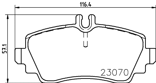 PCP1087 DON Комплект тормозных колодок, дисковый тормоз (фото 1)