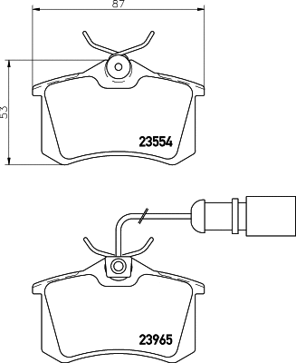 PCP1092 DON Комплект тормозных колодок, дисковый тормоз (фото 1)