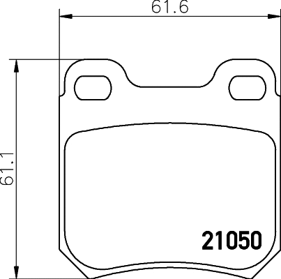 PCP1116 DON Комплект тормозных колодок, дисковый тормоз (фото 1)