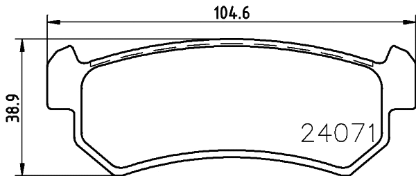 PCP1149 DON Комплект тормозных колодок, дисковый тормоз (фото 1)