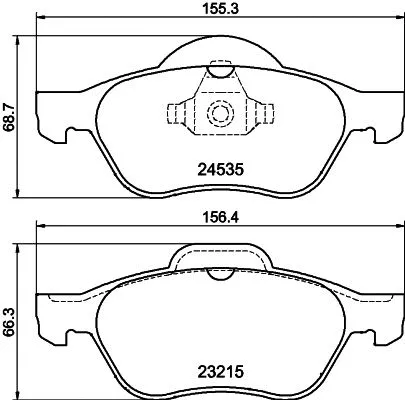 PCP1199 DON Комплект тормозных колодок, дисковый тормоз (фото 1)