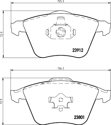 PCP1208 DON Комплект тормозных колодок, дисковый тормоз (фото 1)