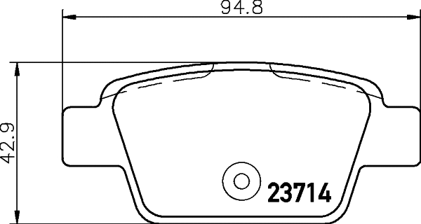 PCP1213 DON Комплект тормозных колодок, дисковый тормоз (фото 1)