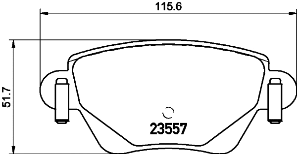 PCP1233 DON Комплект тормозных колодок, дисковый тормоз (фото 1)