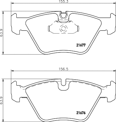 PCP1266 DON Комплект тормозных колодок, дисковый тормоз (фото 1)