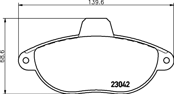 PCP1317 DON Комплект тормозных колодок, дисковый тормоз (фото 1)
