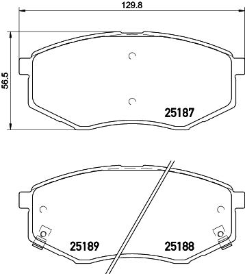 PCP1344 DON Комплект тормозных колодок, дисковый тормоз (фото 1)