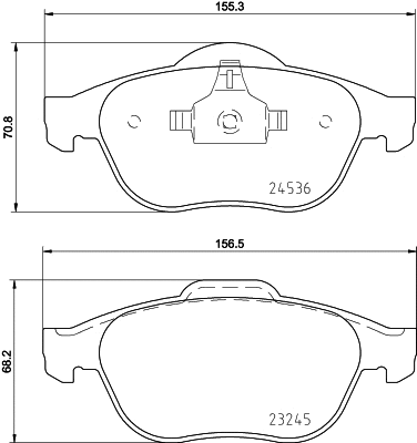 PCP1352 DON Комплект тормозных колодок, дисковый тормоз (фото 1)