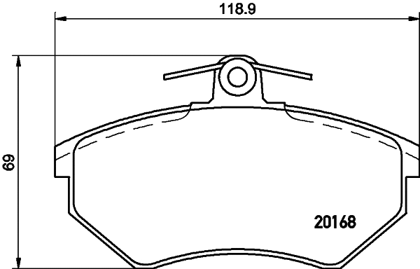 PCP1369 DON Комплект тормозных колодок, дисковый тормоз (фото 1)