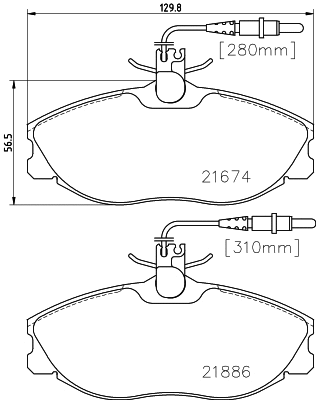 PCP1401 DON Комплект тормозных колодок, дисковый тормоз (фото 1)
