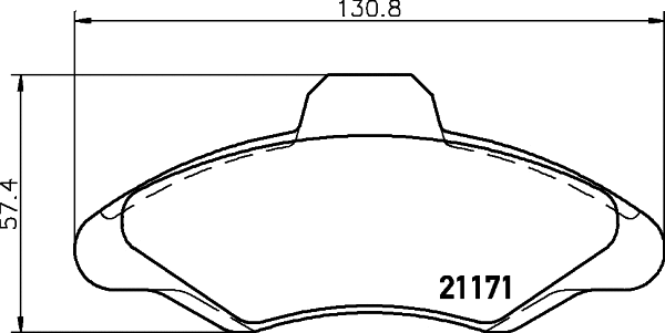 PCP1411 DON Комплект тормозных колодок, дисковый тормоз (фото 1)