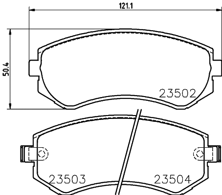 PCP1414 DON Комплект тормозных колодок, дисковый тормоз (фото 1)
