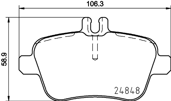 PCP1447 DON Комплект тормозных колодок, дисковый тормоз (фото 1)