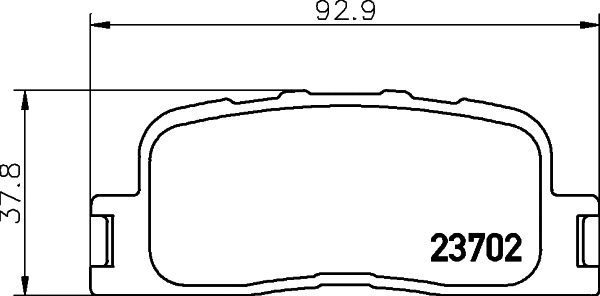 PCP1474 DON Комплект тормозных колодок, дисковый тормоз (фото 1)
