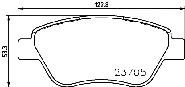 PCP1475 DON Комплект тормозных колодок, дисковый тормоз (фото 1)