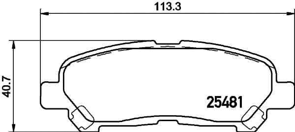 PCP1484 DON Комплект тормозных колодок, дисковый тормоз (фото 1)