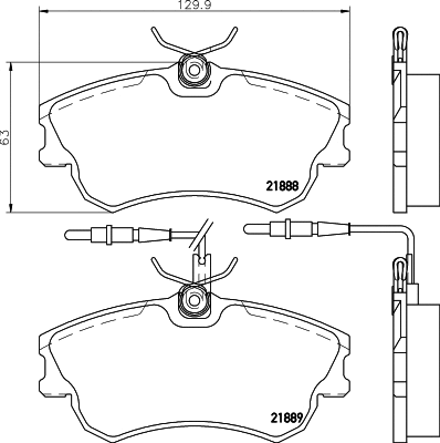 PCP1486 DON Комплект тормозных колодок, дисковый тормоз (фото 1)