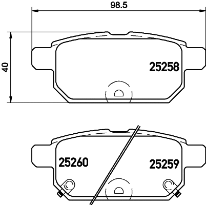 PCP1519 DON Комплект тормозных колодок, дисковый тормоз (фото 1)