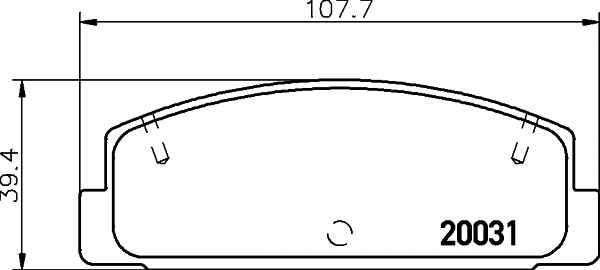 PCP1531 DON Комплект тормозных колодок, дисковый тормоз (фото 1)