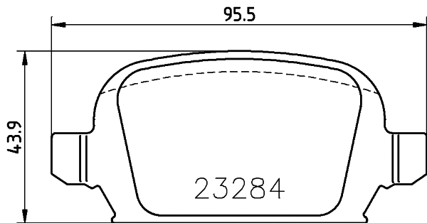 PCP1532 DON Комплект тормозных колодок, дисковый тормоз (фото 1)