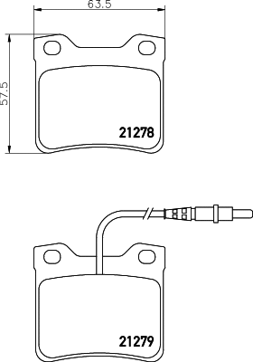 PCP1541 DON Комплект тормозных колодок, дисковый тормоз (фото 1)