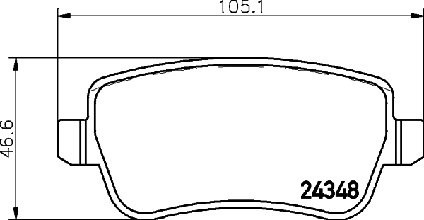 PCP1562 DON Комплект тормозных колодок, дисковый тормоз (фото 1)