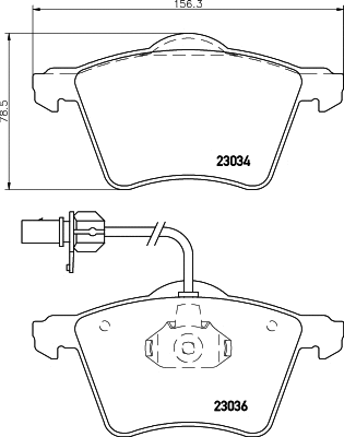 PCP1677 DON Комплект тормозных колодок, дисковый тормоз (фото 1)