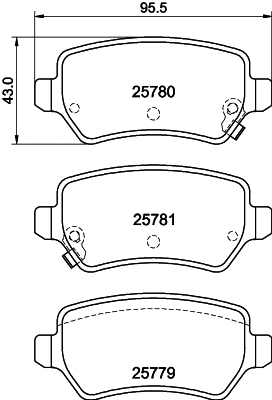 PCP1765 DON Комплект тормозных колодок, дисковый тормоз (фото 1)