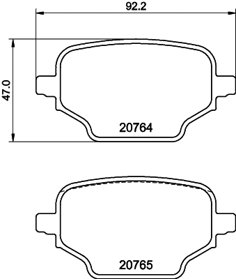 PCP1818 DON Комплект тормозных колодок, дисковый тормоз (фото 1)