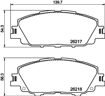 PCP1837 DON Комплект тормозных колодок, дисковый тормоз (фото 1)