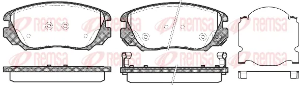 1385 02 KAWE Комплект тормозных колодок, дисковый тормоз (фото 1)