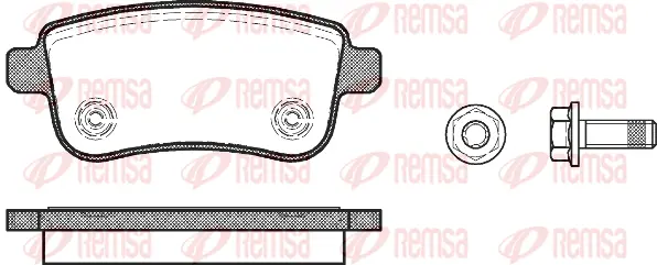 1387 00 KAWE Комплект тормозных колодок, дисковый тормоз (фото 1)